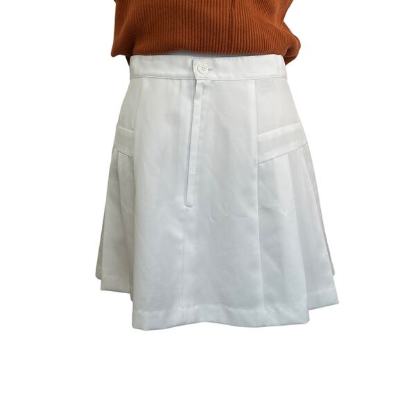Vintage Profile White Pleated Tennis Mini Skirt Blokette - Picture 8 of 8